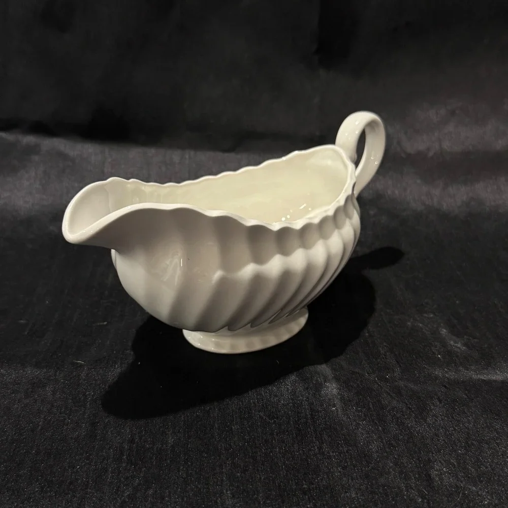 Vintage Johnson Brothers Regency Gravy Boat White Ironstone Made in England
